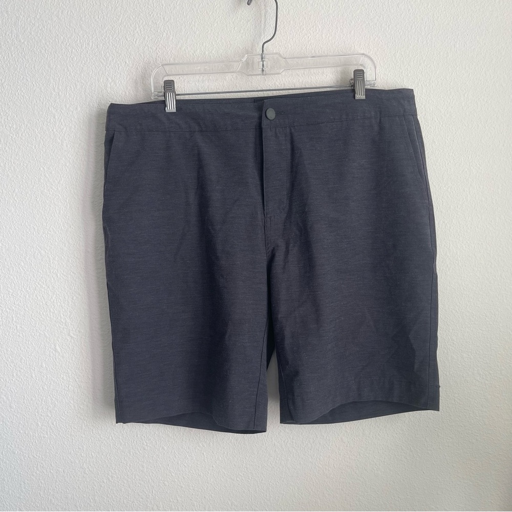 Faherty Charcoal Men's Flat Front Shorts
